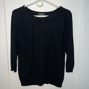 Liz Claiborne Career Petite Black Sweater